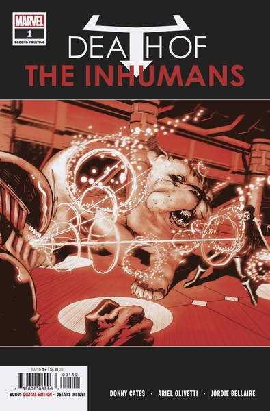 Death of the Inhumans (2018) #1 (2nd Print Olivetti Variant)