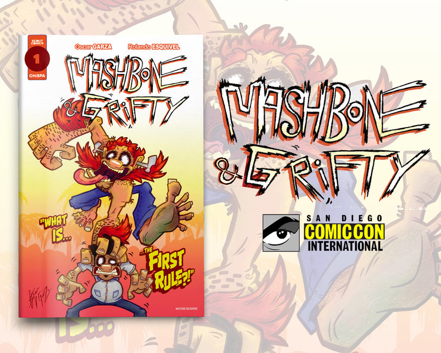 MASHBONE & GRIFTY #1 - SDCC VARIANT COVER - RETAILER (Limited to 250 Total Copies)