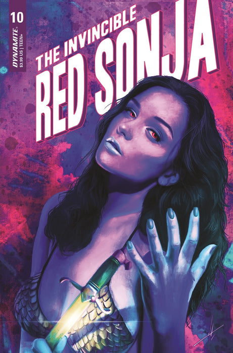 INVINCIBLE RED SONJA #10 CVR O FOC COHEN ULTRAVIOLET