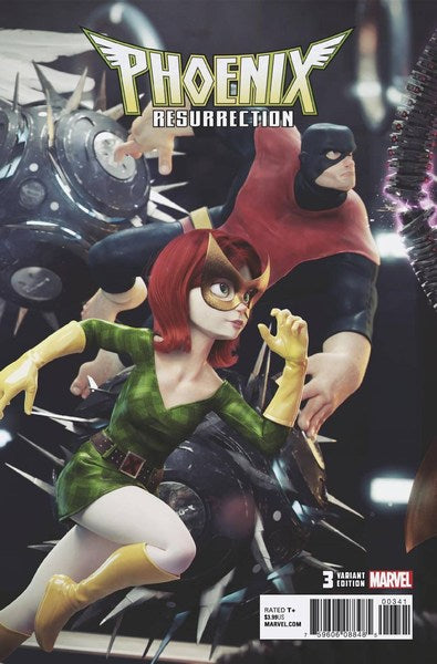 Phoenix Resurrection Return of Jean Grey (2017) #3 (Hugo Connecting Var Leg)