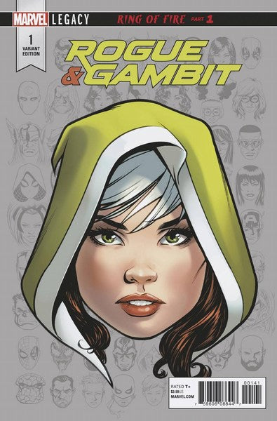 Rogue & Gambit (2018) #1 (1:10 Mckone Legacy Headshot Var Leg)