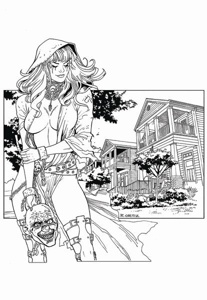 Grimm Fairy Tales Tales of Terror 2017 B&W (2018) #1 (B Cover Ortiz)