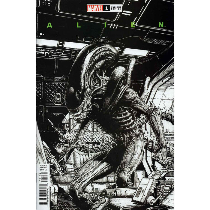 ALIEN #1 FINCH LAUNCH SKETCH VAR