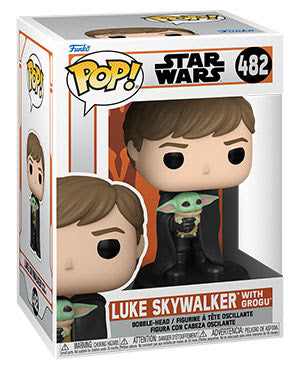 Pop Star Wars Mandalorian Luke Skywalker With Grogu