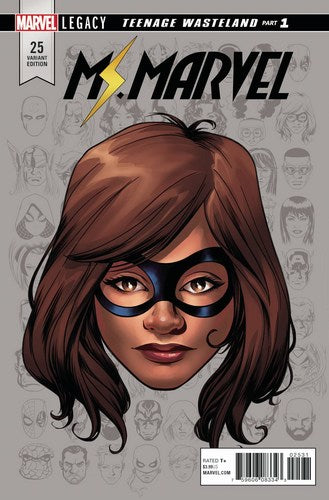 Ms. Marvel (2015) #25 (1:10 Mckone Legacy Headshot Var Leg)