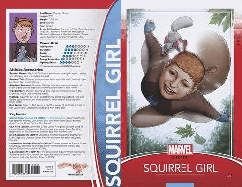 Unbeatable Squirrel Girl Volume 2 (2015) #27 (Christopher Trading Card Var Leg)