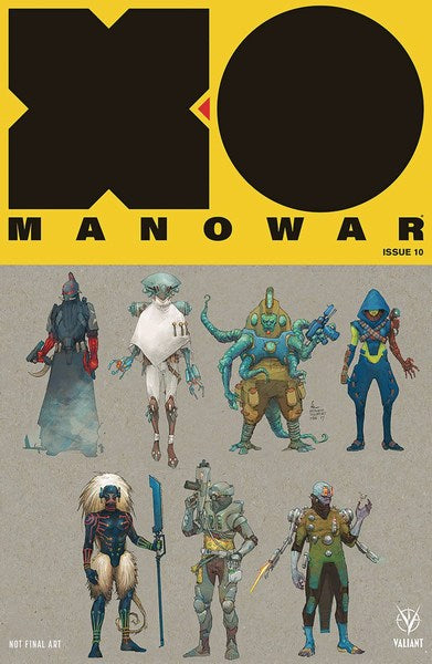X-O Manowar (2017) #10 (Cover C 1:20 Incv Char Dsn Rocafort)