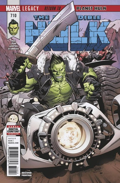 Incredible Hulk (2017) #710 (2nd Print Land Variant)