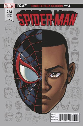 Spider-Man (2017) #234 (1:10 Mckone Legacy Headshot Variant Leg)