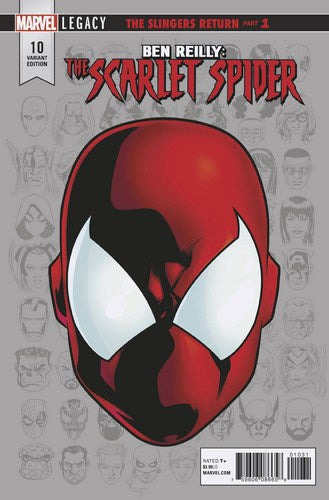 Ben Reilly Scarlet Spider (2017) #10 (Legacy Headshot Variant Leg)