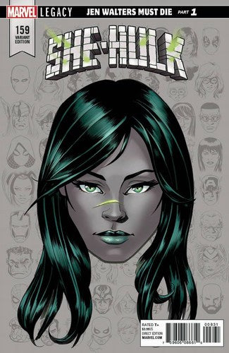 She-Hulk (2017) #159 (Mckone Legacy Headshot Variant Leg)