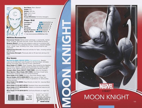 Moon Knight (2017) #188 (Christopher Trading Card Variant Leg)