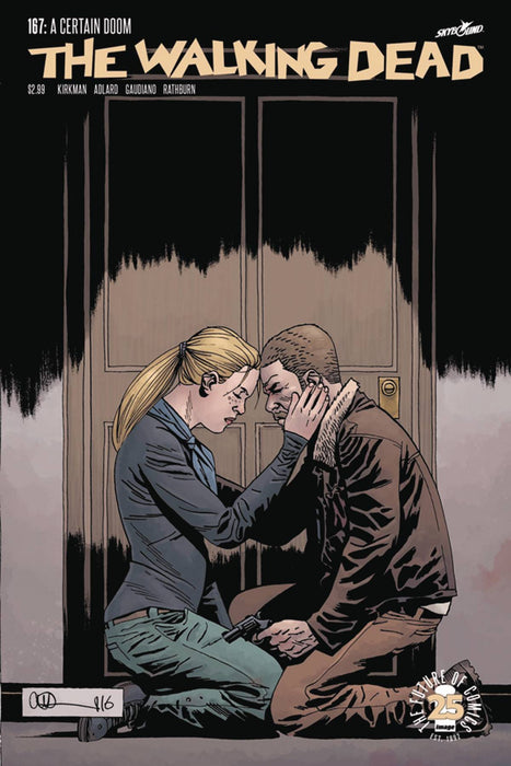 Walking Dead (2003) #167 (DF BLOOD RED GAUDIANO SIGNED)