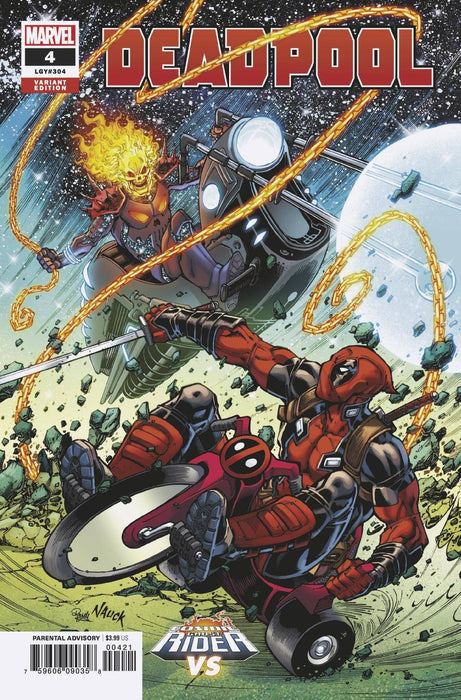 Deadpool (2018) #4 (NAUCK COSMIC GHOST RIDER VARIANT)