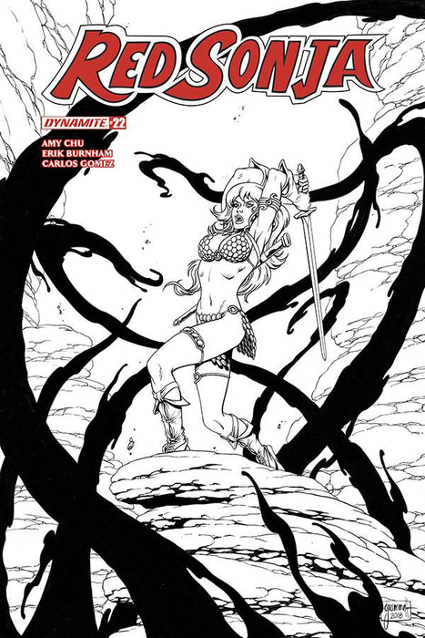 Red Sonja (2016) #22 (20 COPY GRUMMETT B&W INCV)