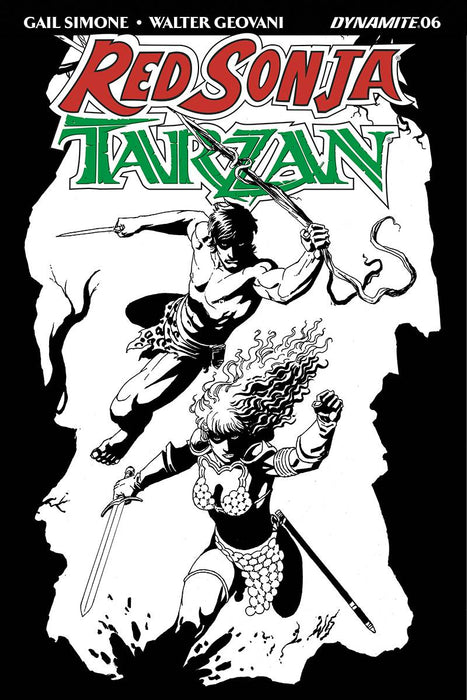 Red Sonja Tarzan (2018) #6 (10 COPY GEOVANI B&W INCV)