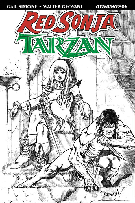 Red Sonja Tarzan (2018) #6 (20 COPY DAVILA B&W INCV)