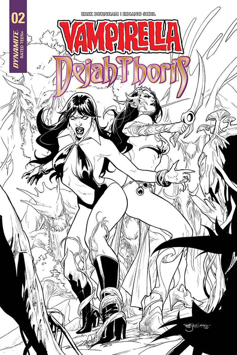 Vampirella Dejah Thoris (2018) #2 (25 COPY SEGOVIA B&W INCV)