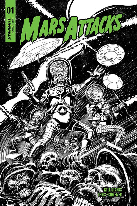 Mars Attacks (2018) #1 (10 COPY MANDRAKE B&W INCV)