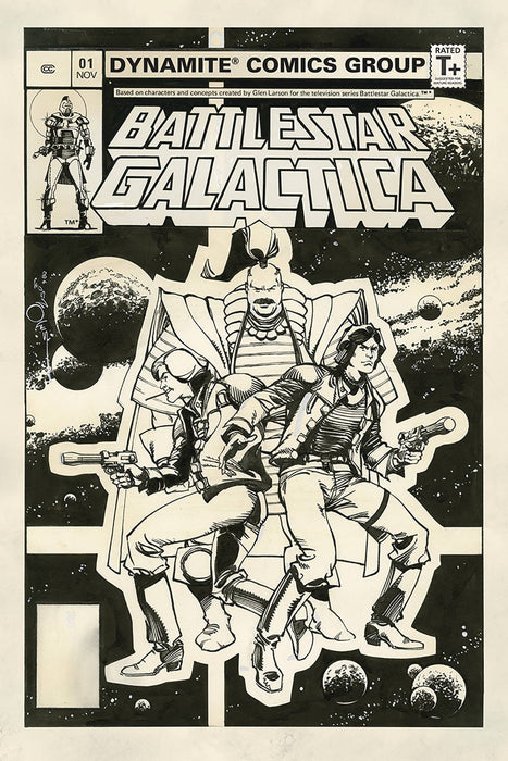 Battlestar Galactica Classic (2018) #1 (1:10 SIMONSON B&W INCV)