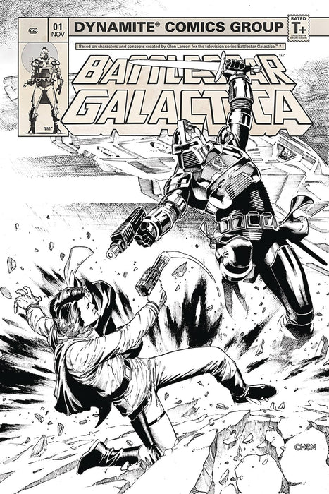 Battlestar Galactica Classic (2018) #1 (1:20 CHEN B&W INCV)