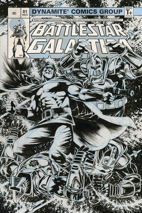 Battlestar Galactica Classic (2018) #1 (1:25 JONES B&W INCV)