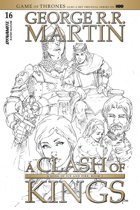 Game of Thrones Clash of Kings (2017) #16 (1:20 RUBI B&W INCV)