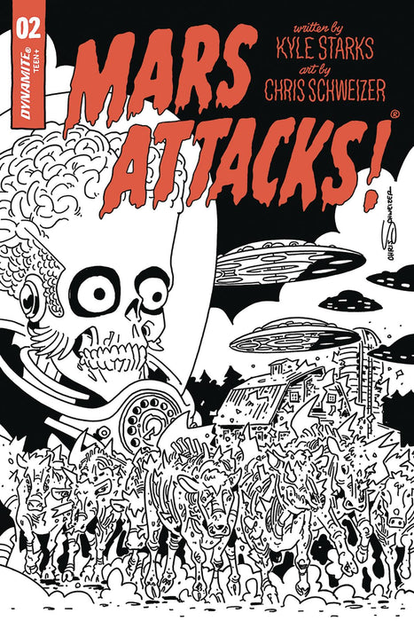 Mars Attacks (2018) #2 (1:40 SCHWEIZER B&W INCV)