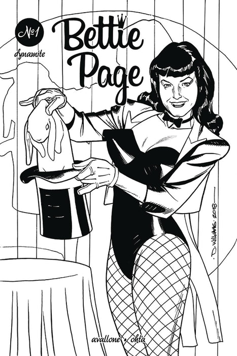 Bettie Page (2018) #1 (1:20 WILLIAMS B&W INCV)