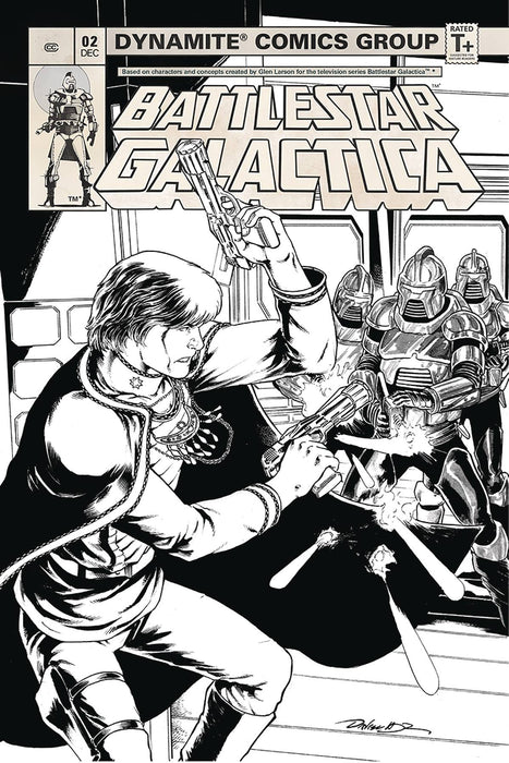 Battlestar Galactica Classic (2018) #2 (1:20 HDR B&W INCV)