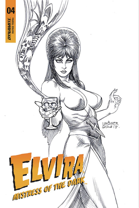 Elvira Mistress of the Dark (2018) #6 (1:25 LINSNER B&W INCV)