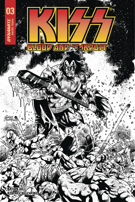 Kiss Blood Stardust (2018) #3 (1:10 BUCHEMI B&W INCV)