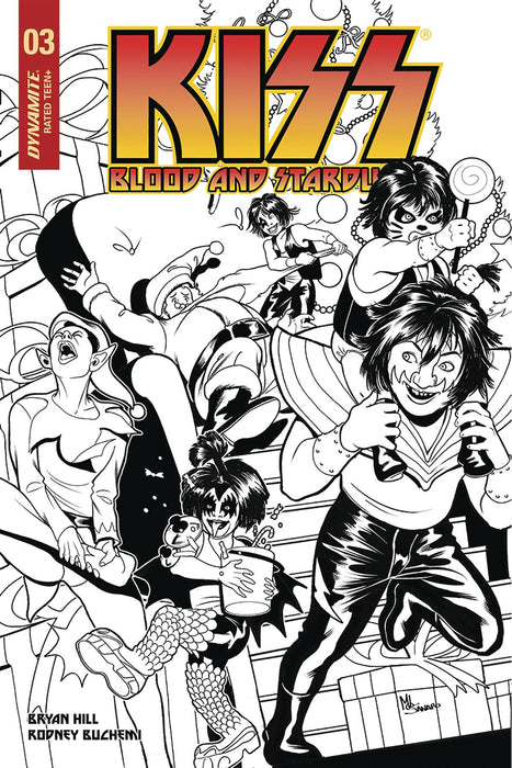 Kiss Blood Stardust (2018) #3 (1:30 SANAPO B&W INCV)