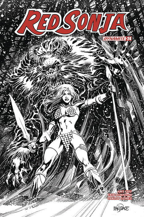 Red Sonja (2016) #24 (1:25 MANDRAKE B&W INCV)