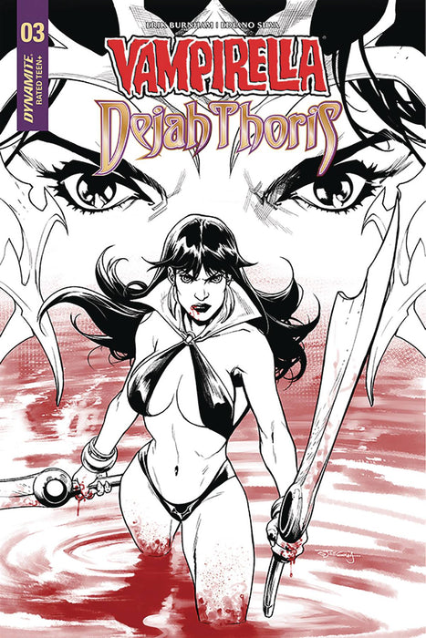 Vampirella Dejah Thoris (2018) #4 (1:25 SEGOVIA B&W INCV)