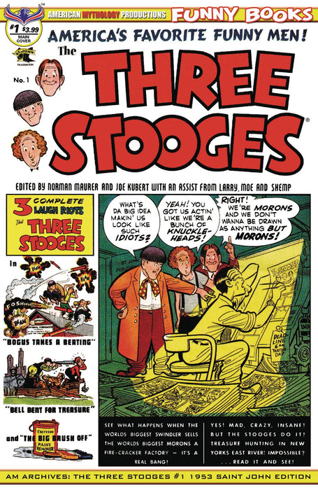 American Mythology Archives Three Stooges 1953 (2019) #1 (1953 Saint John Edition)