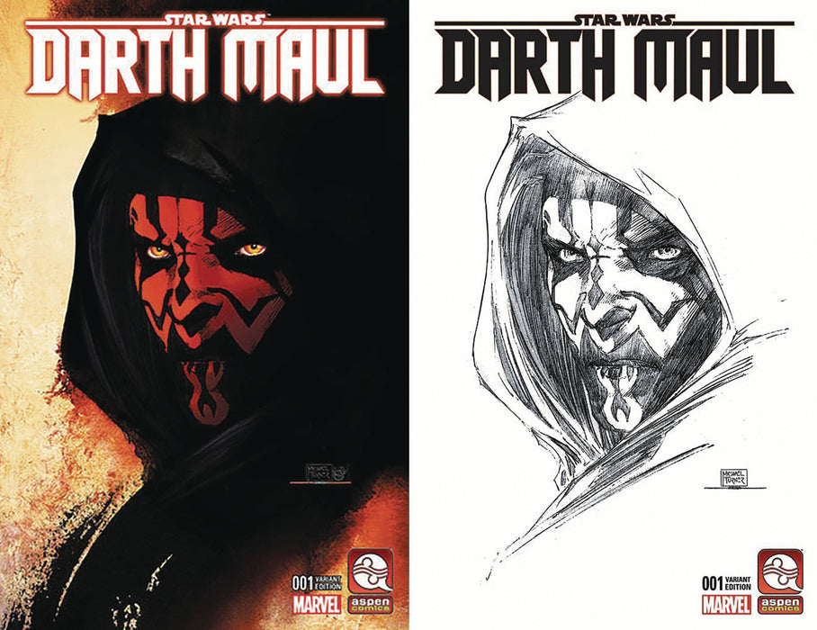 DARTH MAUL #1 VAR CVRS A&B SET MICHAEL TURNER