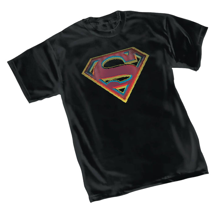 DC HEROES SUPERMAN STRESS SYMBOL T/S SM