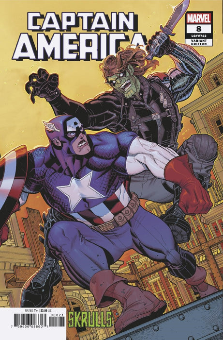 Captain America (2018) #8 (LARRAZ SKRULLS VAR)
