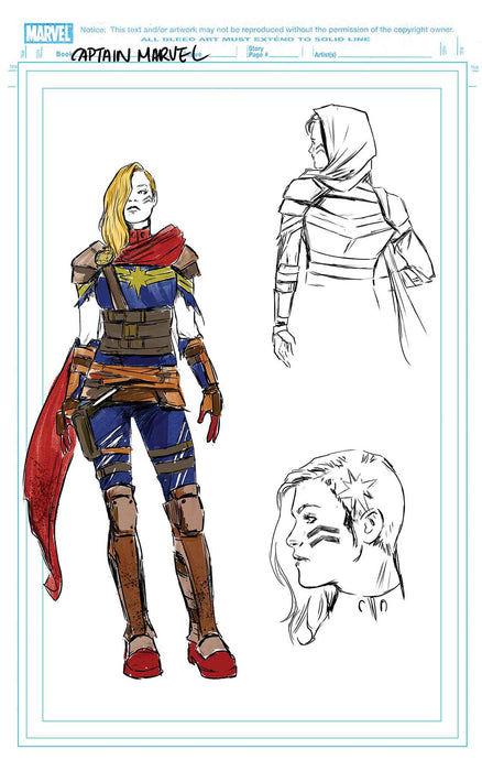 Captain Marvel (2019) #2 (1:10 CARNERO DESIGN WRAPAROUND VAR)