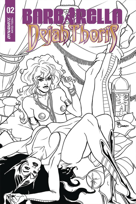 Barbarella Dejah Thoris (2019) #2 (1:50 SANAPO B&W INCV)