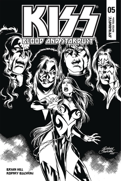Kiss Blood Stardust (2018) #5 (1:10 BUCHEMI B&W INCV)