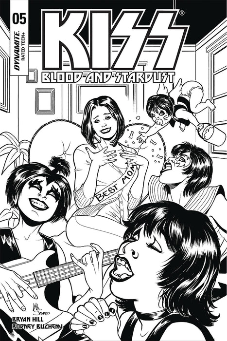 Kiss Blood Stardust (2018) #5 (1:30 SANAPO B&W INCV)