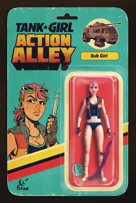 Tank Girl Action Alley (2018) #4 (COVER B SUB GIRL ACTION FIGURE)