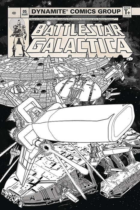 Battlestar Galactica Classic (2018) #5 (1:20 HDR B&W INCV)