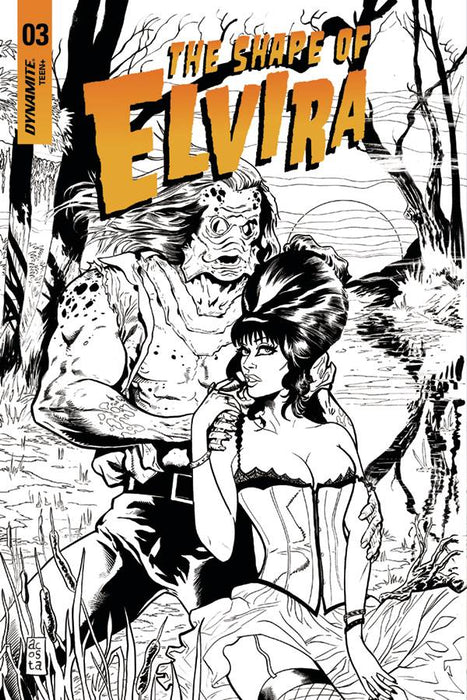 Elvira Shape of Elvira (2019) #3 (1:30 ACOSTA B&W INCV)