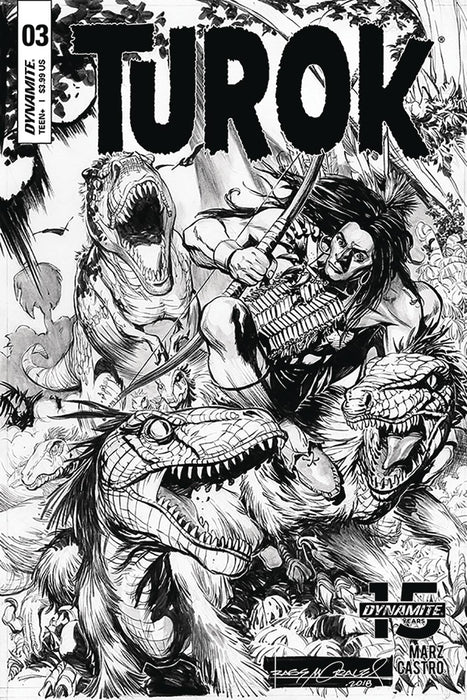 Turok (2019) #3 (1:10 MORALES B&W INCV)