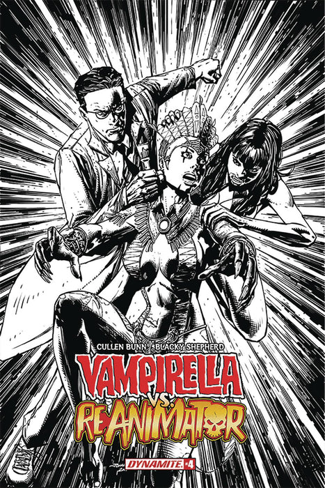 Vampirella Vs Reanimator (2018) #4 (1:20 DESJARDINS B&W INCV)