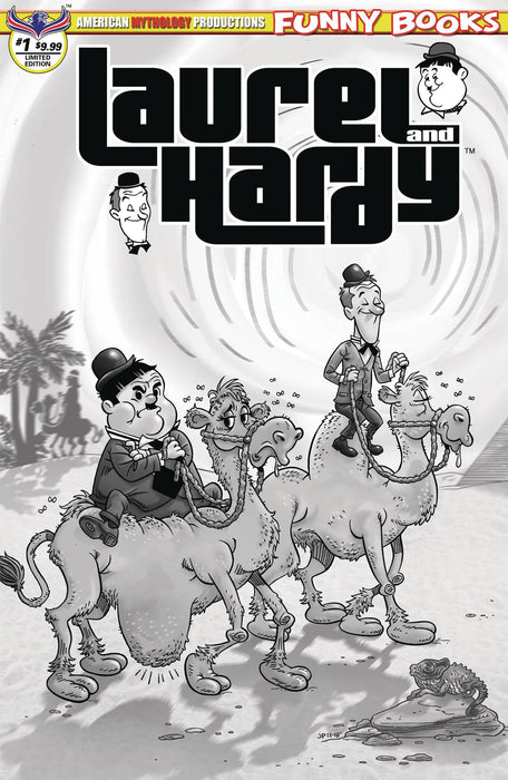 LAUREL & HARDY #1 LTD ED B&W CVR