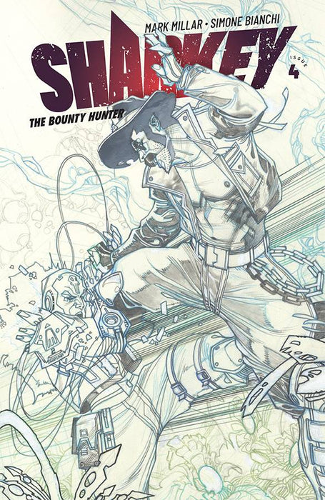Sharkey Bounty Hunter (2019) #4 (COVER B SKETCH BIANCHI)